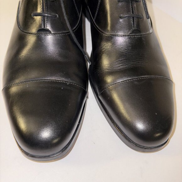 Wolf & Shepherd Shoes Men's Size 11 Cap Toe Oxford Dress Black Leather 9717 - Picture 4 of 12